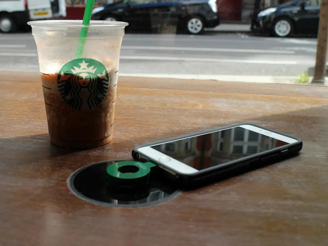 Wireless Charging Stations at Starbucks