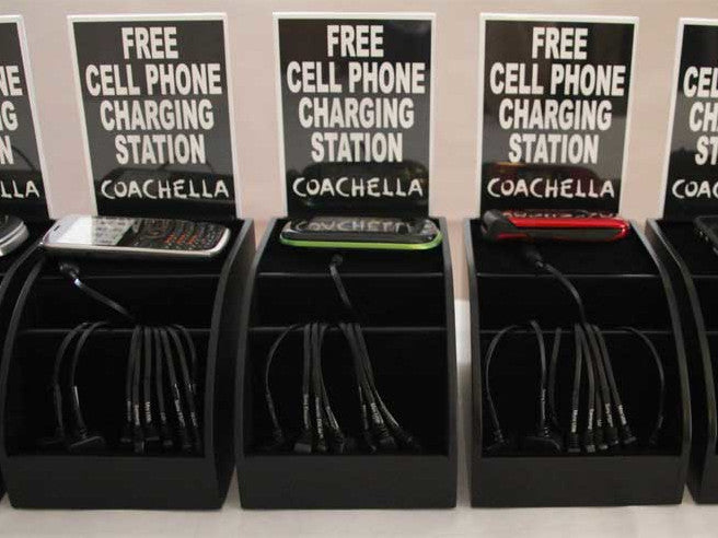 Coachella Phone Charging Stations