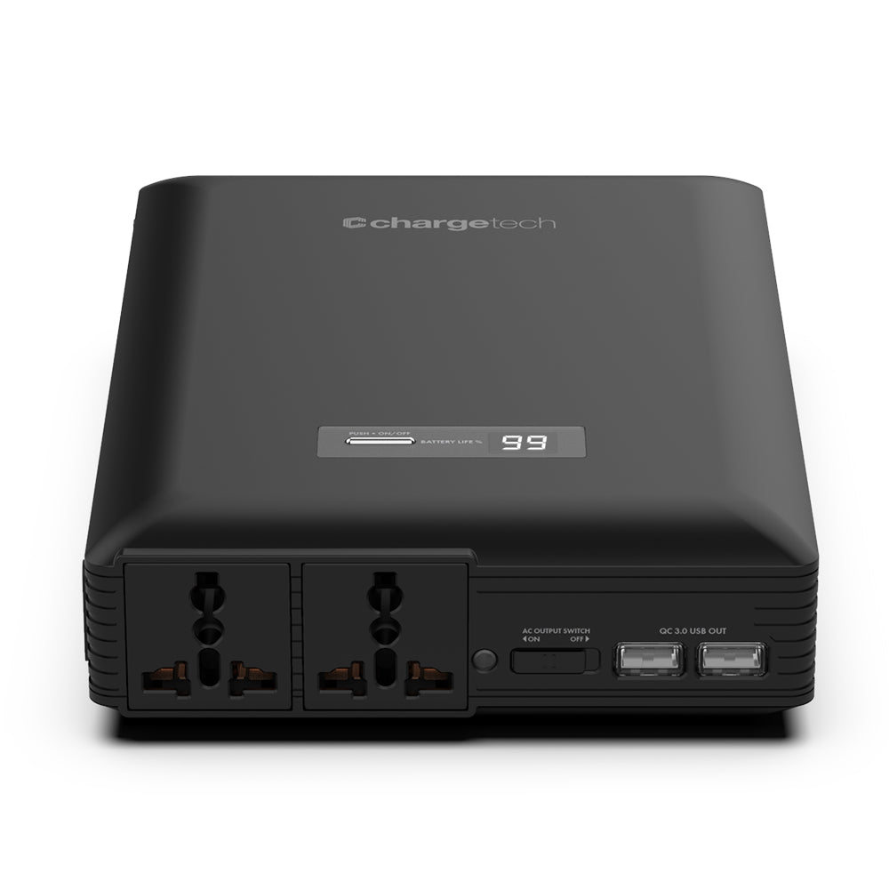 Portable charger with AC wall plug