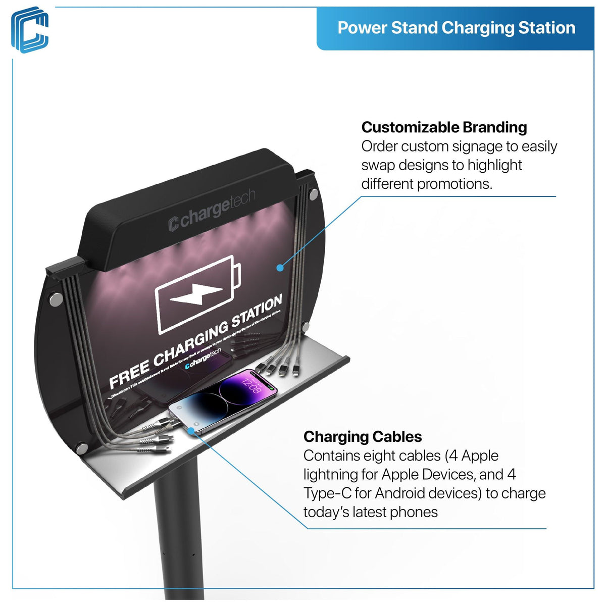 Phone charging station