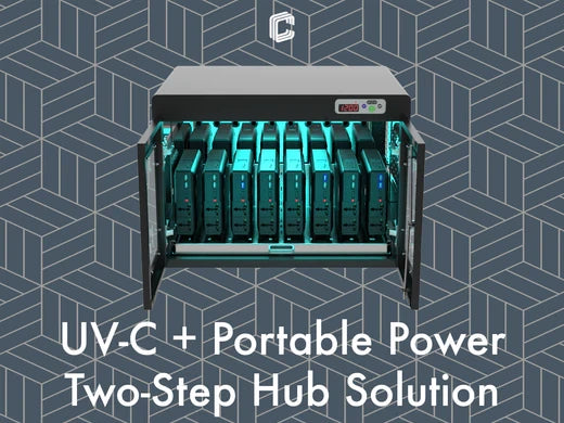 Portable Power + UV-C Hub Solution | Solution for a safe workplace