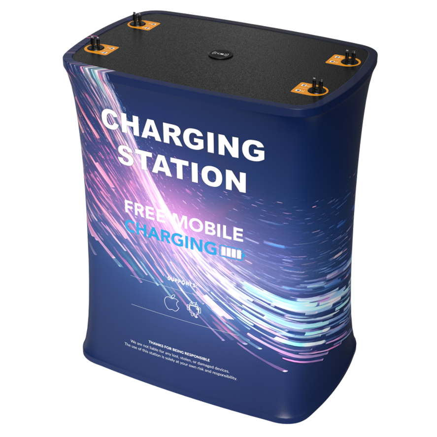 Rectangle Power Table Rectangle Pop Up Power Table - Chargetech