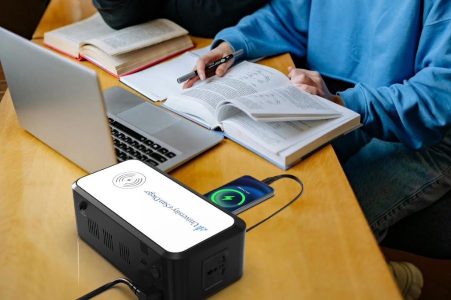 Desk charging station